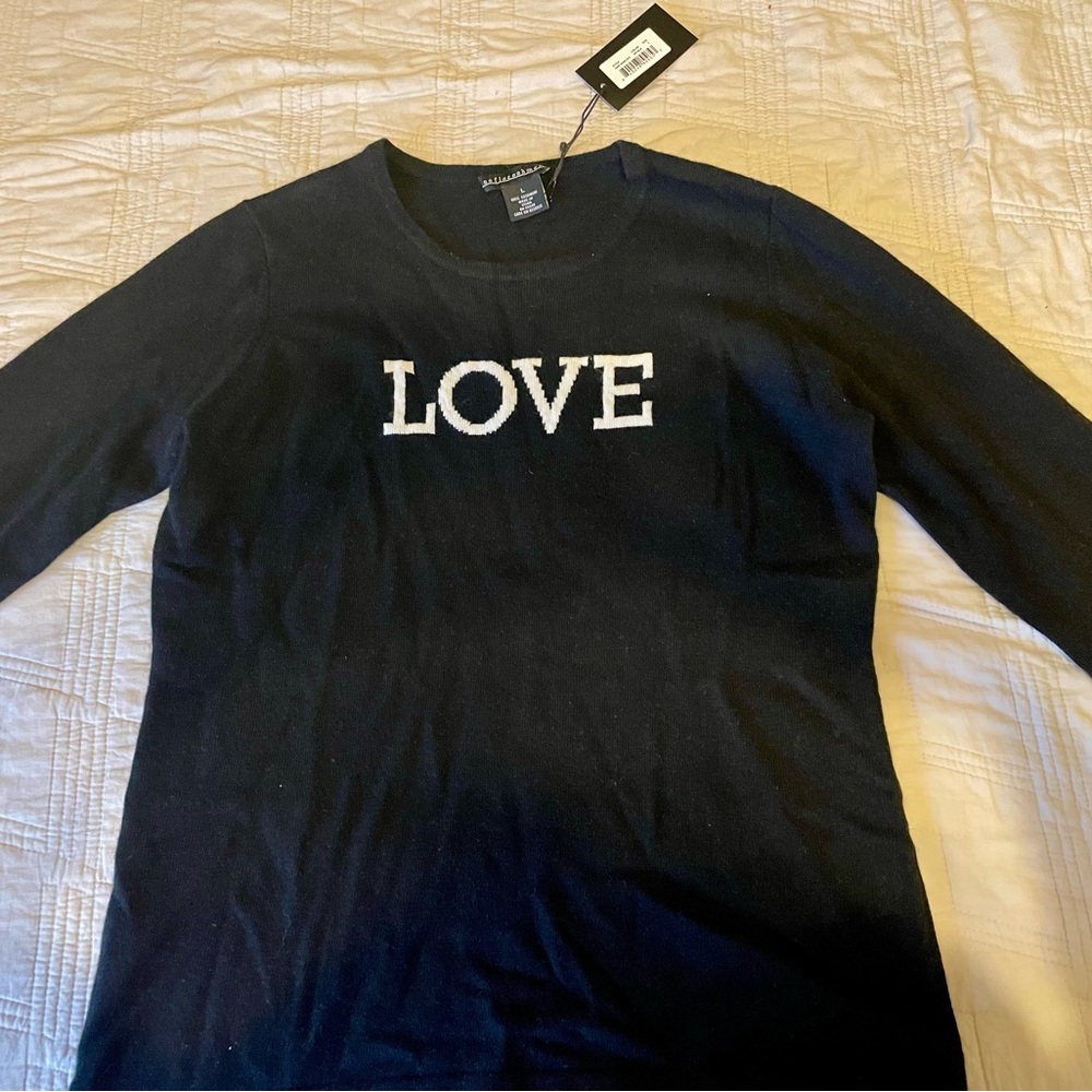 Sofia Cashmere Navy Sweater
